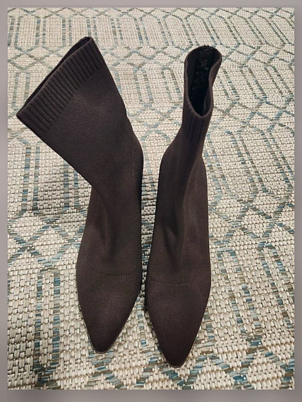 Aldo brown knitt booties size 7.5